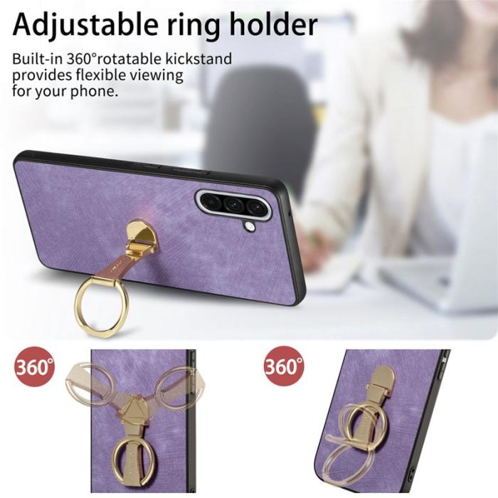 CASENEO - CASENEO D22 Fodral för Samsung Galaxy A56 5G - KonstLäder - Lila