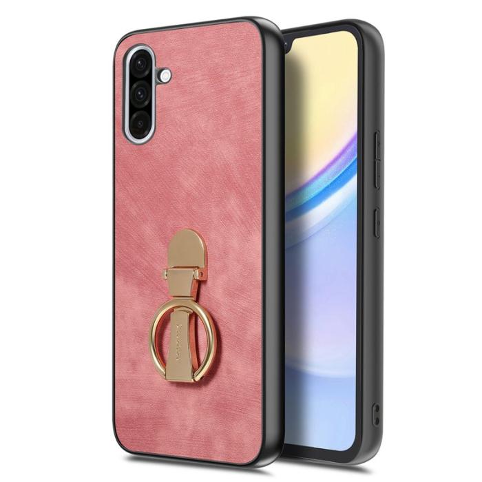 CASENEO - CASENEO D22 Fodral för Samsung Galaxy A56 5G - KonstLäder - Rosa