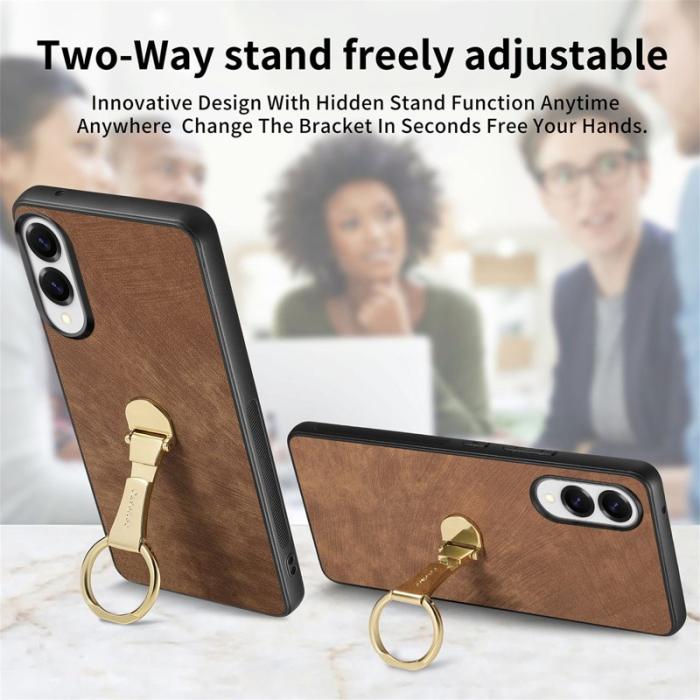 CASENEO - CASENEO D22 Fodral för Samsung Galaxy S25 Edge - Äkta läder - Brun