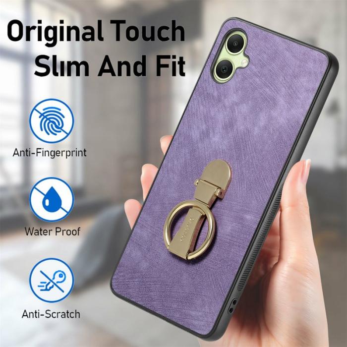 CASENEO - CASENEO D22 Samsung Galaxy A06 4G Fodral KonstLäder - Lila