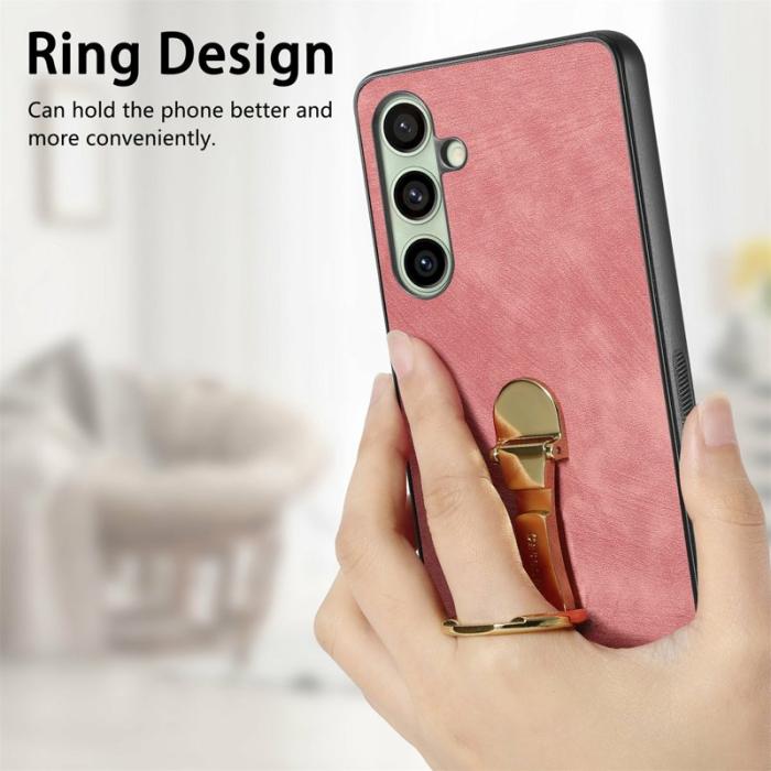 CASENEO - CASENEO D22 Samsung Galaxy S24 FE Fodral KonstLäder - Lila