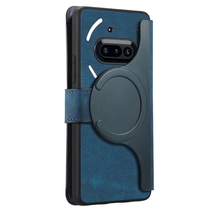 CASENEO - CASENEO För Nothing Phone (3a) Magnetiskt Fodral Äkta Läder - Mörkblå