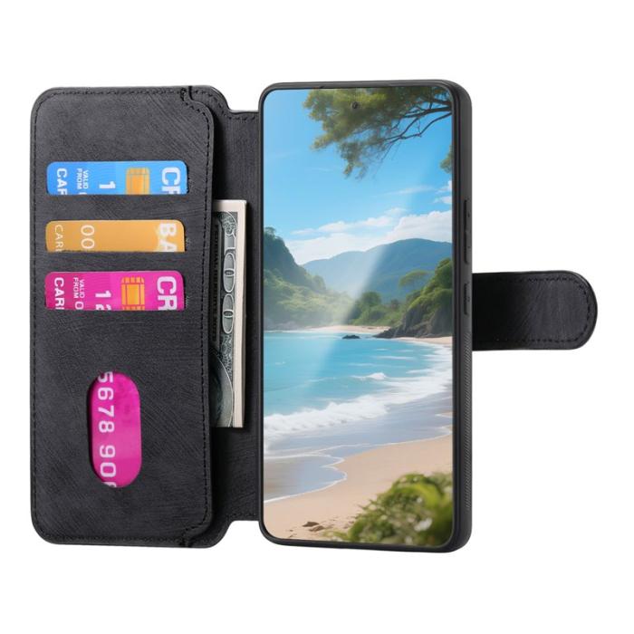 CASENEO - CASENEO För Nothing Phone (3a) Magnetiskt Fodral Äkta Läder - Svart