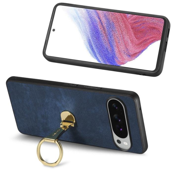 CASENEO - CASENEO Fodral för Google Pixel 10 Pro XL - Äkta läder - Blå