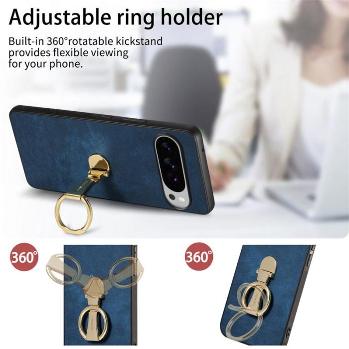 CASENEO - CASENEO Fodral för Google Pixel 10 Pro XL - Äkta läder - Blå