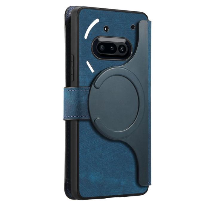 CASENEO - CASENEO Fodral för Nothing Phone (3a) - Äkta läder - Mörkblå