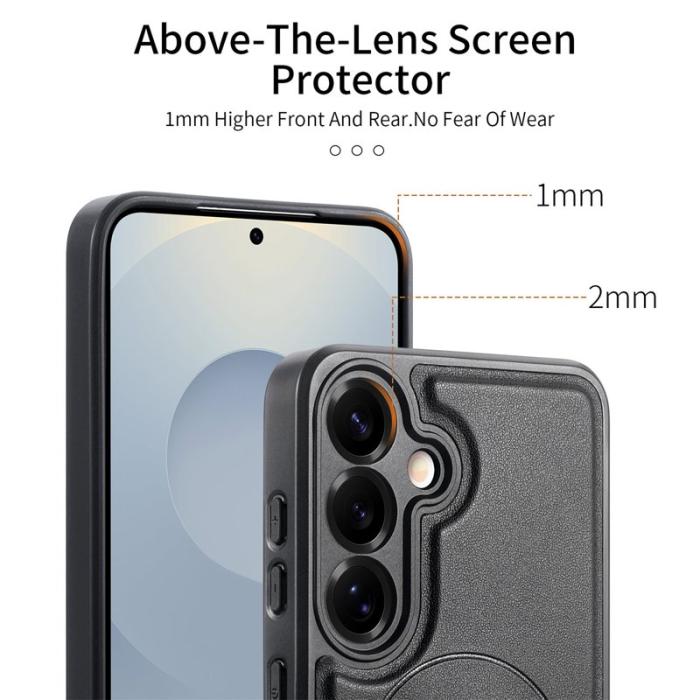 CASENEO - CASENEO Fodral för Samsung Galaxy S24+/S25+ - PU Läder - Svart