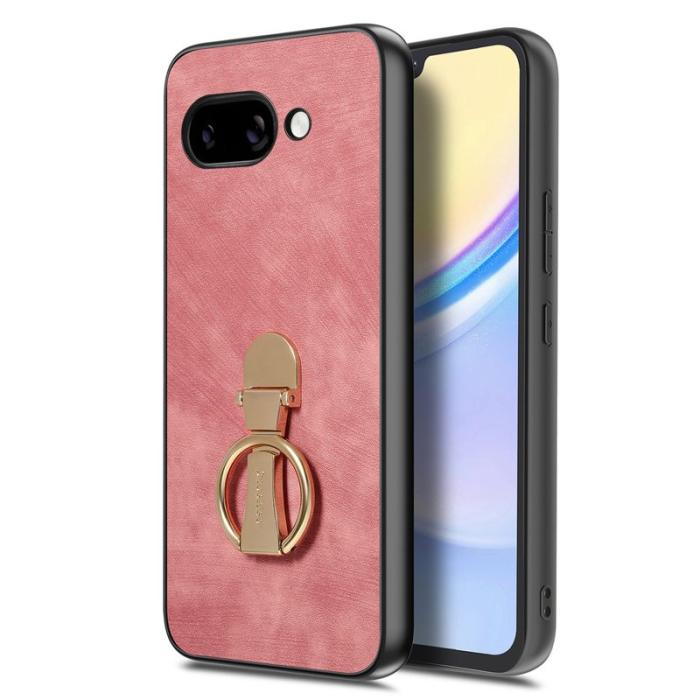 CASENEO - CASENEO Fodral Google Pixel 9a - Retro Läder - Rosa