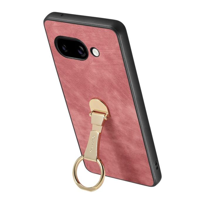 CASENEO - CASENEO Fodral Google Pixel 9a - Retro Läder - Rosa