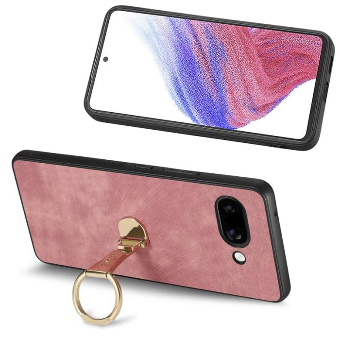 CASENEO - CASENEO Fodral Google Pixel 9a - Retro Läder - Rosa