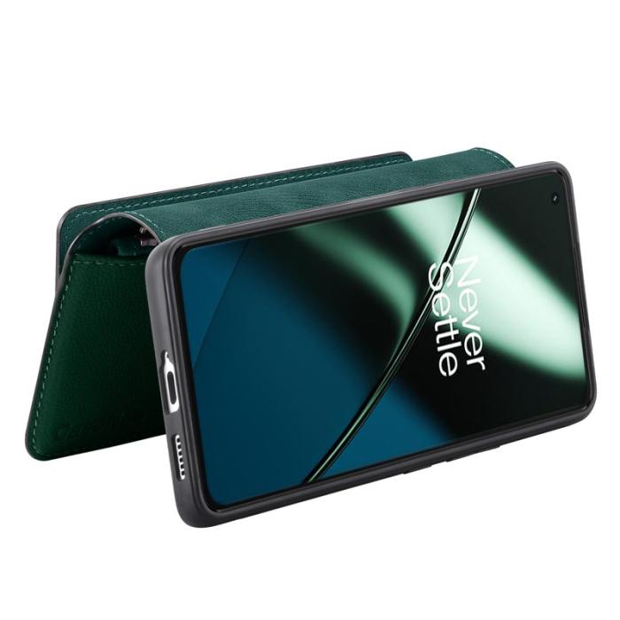 CASENEO - CASENEO Fodral OnePlus 11 5G MW-02 Äkta läder - Grön