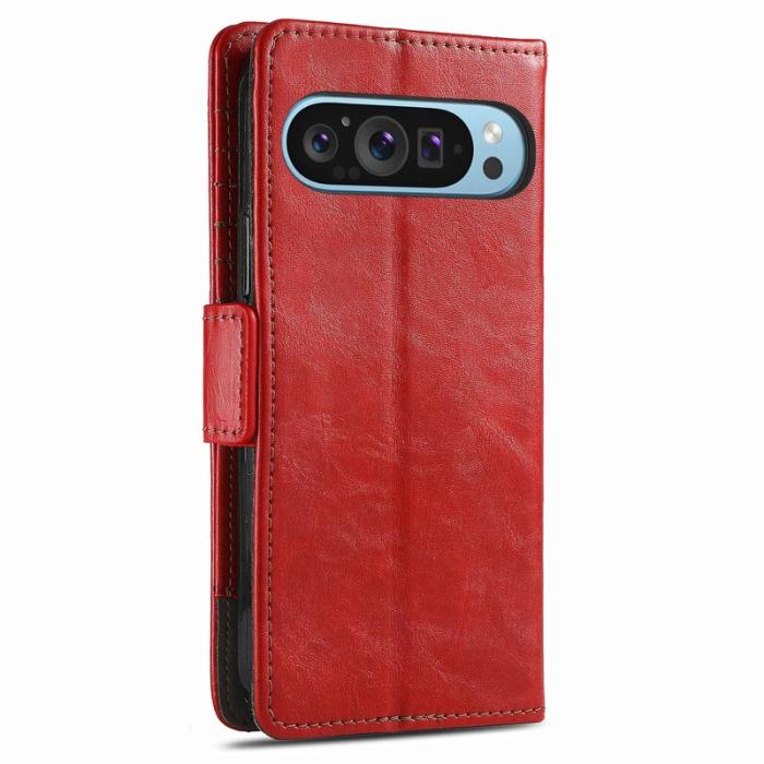 CASENEO - CASENEO Google Pixel 10 Pro XL Skal PU Läder - Röd