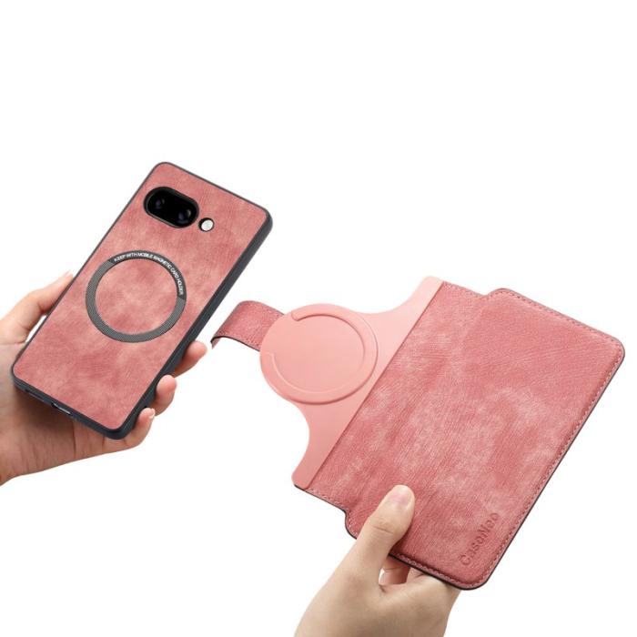 CASENEO - CASENEO Google Pixel 9a Fodral Äkta läder - Pink