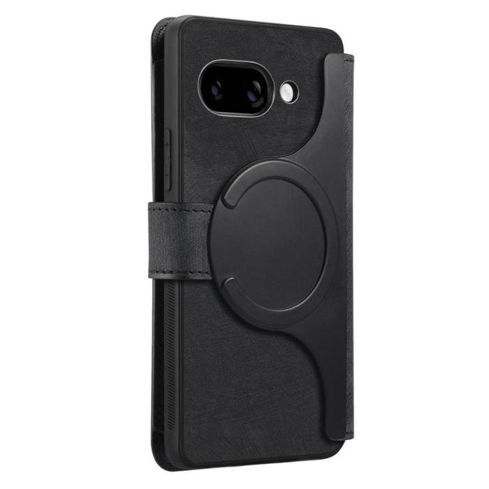 CASENEO - CASENEO Google Pixel 9a Fodral MW-02 Äkta läder - Svart