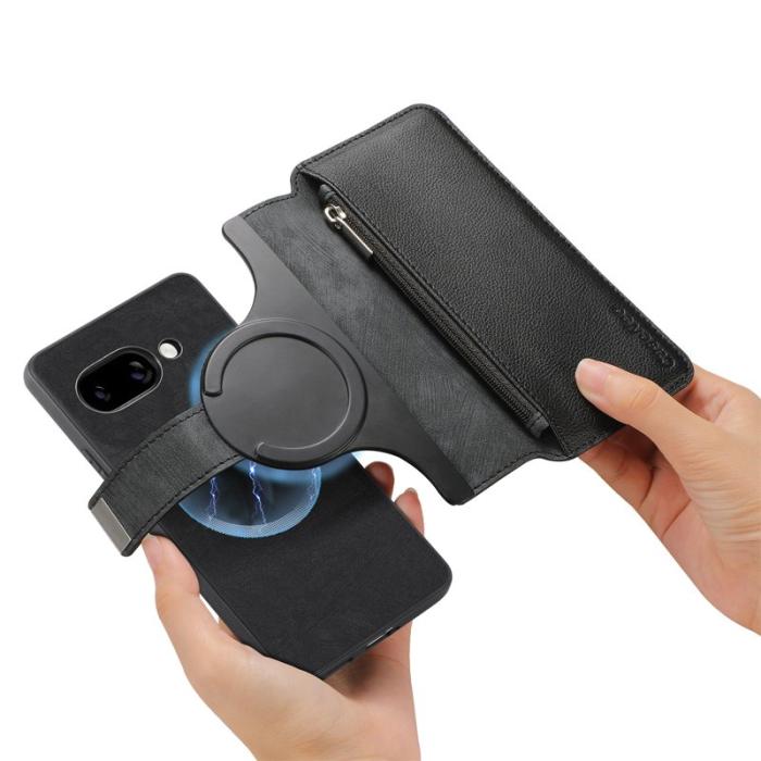 CASENEO - CASENEO Google Pixel 9a Fodral MW-02 Äkta läder - Svart