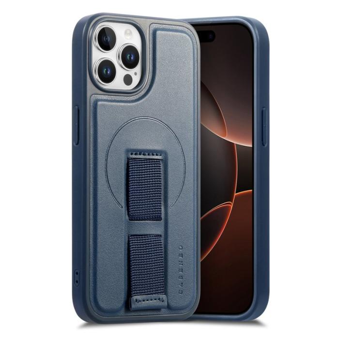 CASENEO - CASENEO iPhone 12/12 Pro Fodral - Magnetiskt PU Läder - Blå