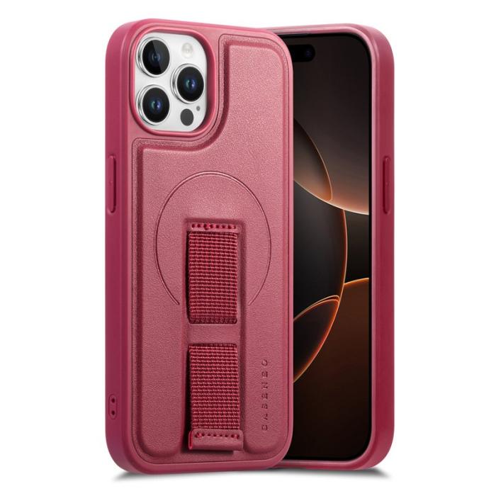 CASENEO - CASENEO iPhone 12/12 Pro Fodral - Magnetiskt PU Läder - Röd