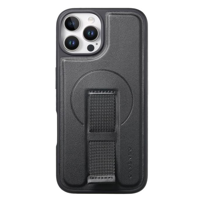 CASENEO - CASENEO iPhone 12/12 Pro Fodral - Magnetiskt PU Läder - Svart