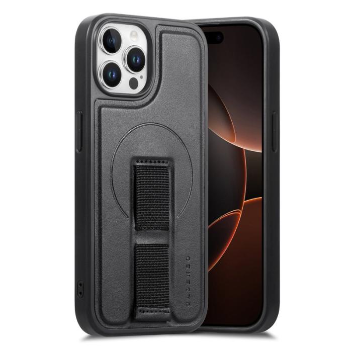 CASENEO - CASENEO iPhone 12/12 Pro Fodral - Magnetiskt PU Läder - Svart