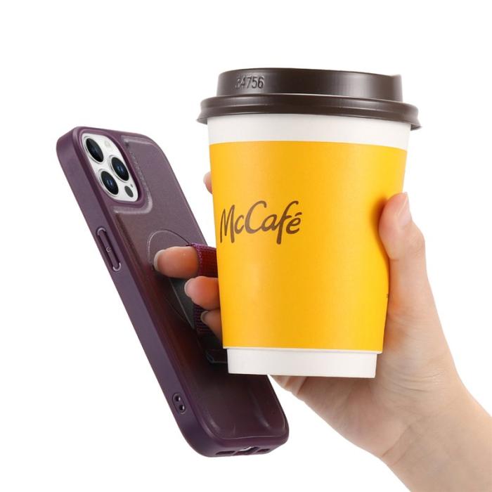 CASENEO - CASENEO iPhone 12/12 Pro Fodral - PU Läder + PC - Lila