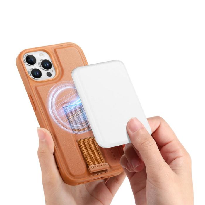 CASENEO - CASENEO iPhone 12 Pro Fodral - Magnetiskt PU Läder - Brun