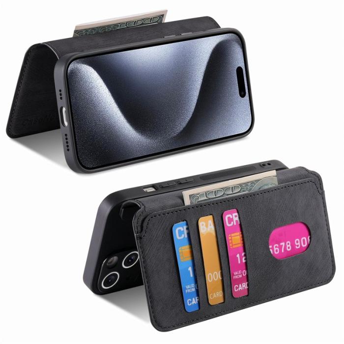 CASENEO - CASENEO iPhone 12 Pro Max Fodral Äkta läder - Svart