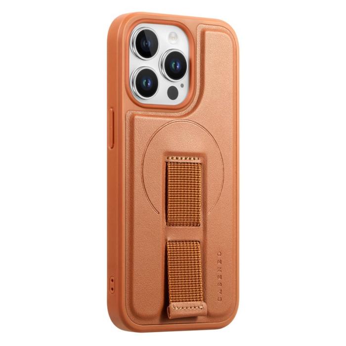 CASENEO - CASENEO iPhone 13 Pro Fodral - KonstLäder + PC Stötsäker - Brun