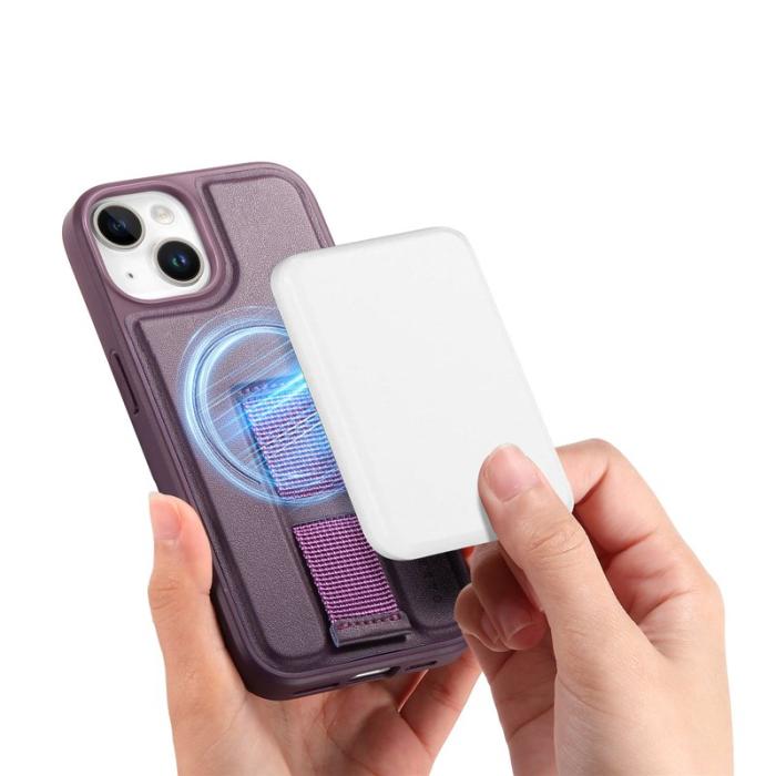 CASENEO - CASENEO iPhone 14 / 13 Fodral Magnetiskt PU Läder - Lila