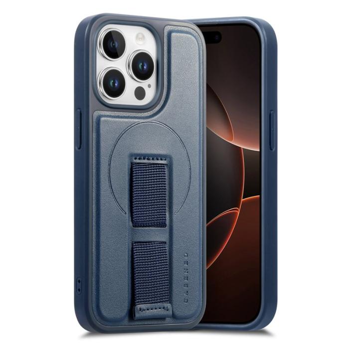 CASENEO - CASENEO iPhone 14 Pro Fodral PU Läder - Blå