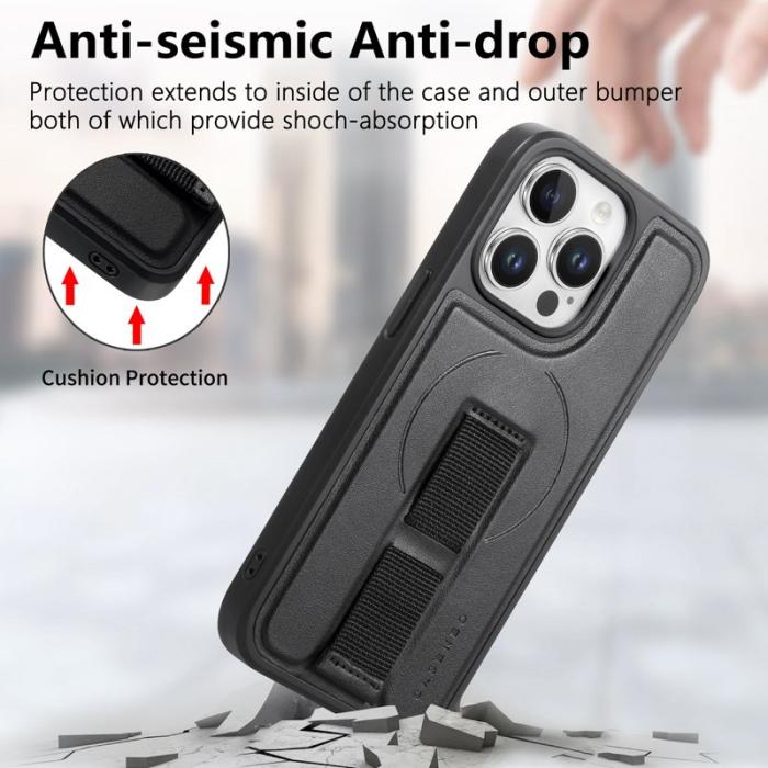 CASENEO - CASENEO iPhone 14 Pro Fodral PU Läder - Svart