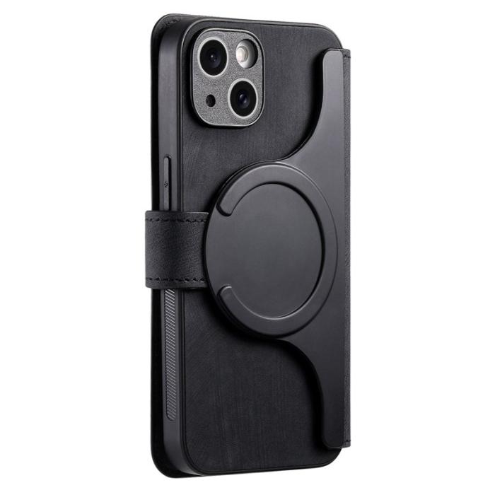 CASENEO - CASENEO iPhone 15 Plus Fodral Äkta läder - Svart