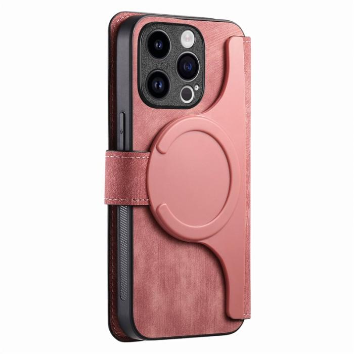 CASENEO - CASENEO iPhone 15 Pro Max Fodral Äkta läder - Rosa