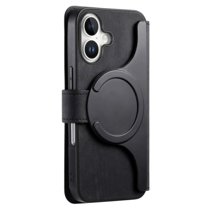 CASENEO - CASENEO iPhone 16 Fodral Äkta läder - Svart