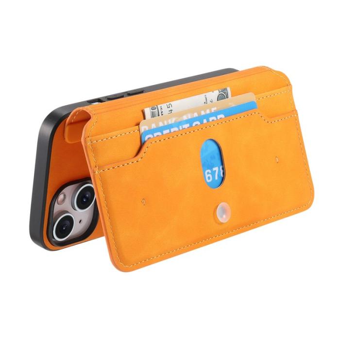 CASENEO - CASENEO iPhone 16 Plus Fodral Äkta läder - Gul