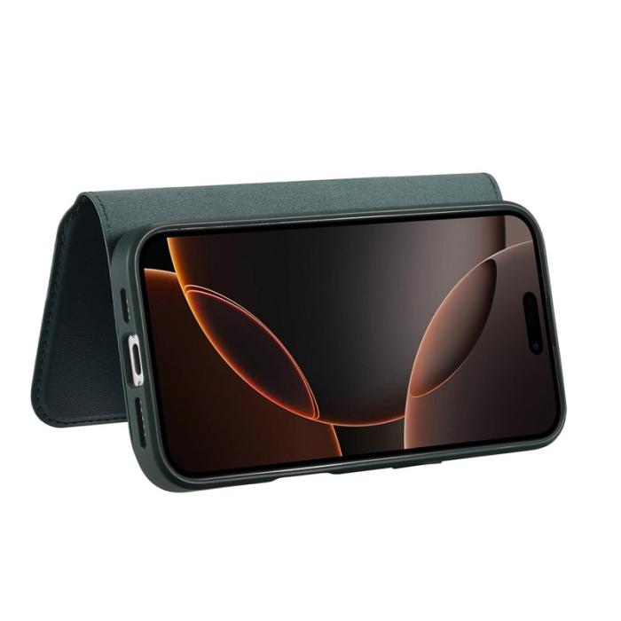 CASENEO - CASENEO iPhone 16 Pro Fodral Äkta läder - Grön