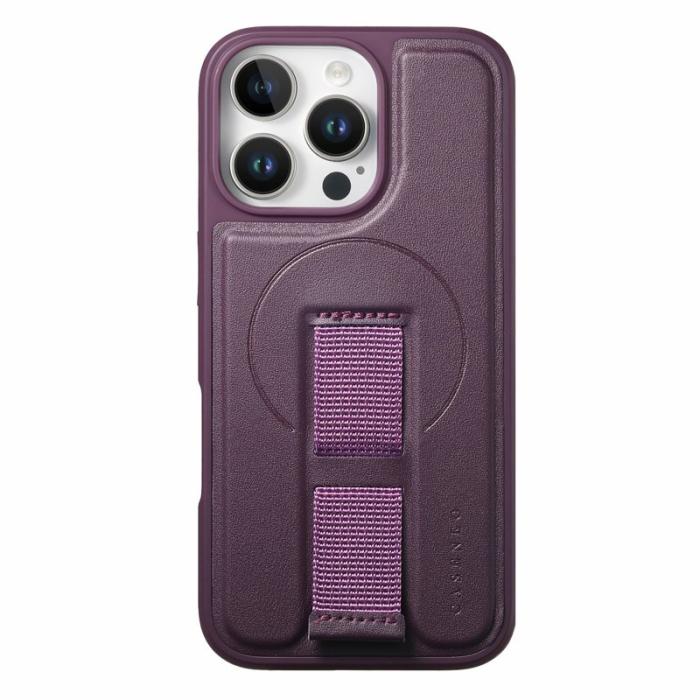 CASENEO - CASENEO iPhone 16 Pro Max Fodral PU Läder - Lila