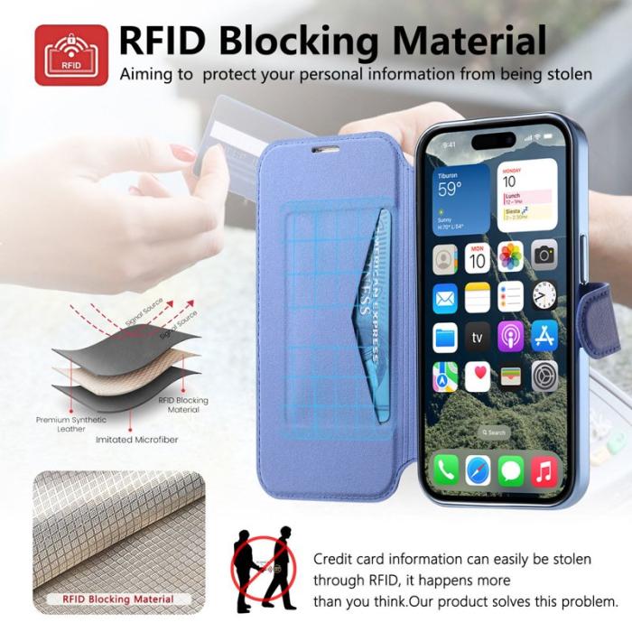 CASENEO - CASENEO iPhone 16 Pro Max Fodral TPU Inner Shell - Blå