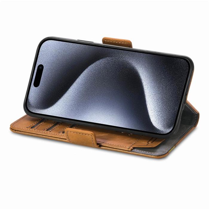 CASENEO - CASENEO iPhone 16 Pro Max Skal Äkta läder - Ljusbrun