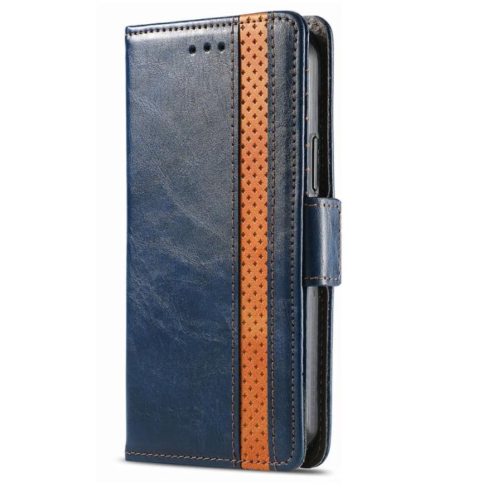 CASENEO - CASENEO iPhone 16 Pro Max Skal Äkta läder - Mörkblå