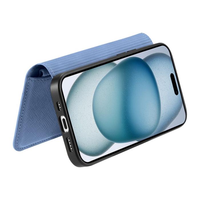 CASENEO - CASENEO iPhone 16e Fodral Äkta läder - Blå