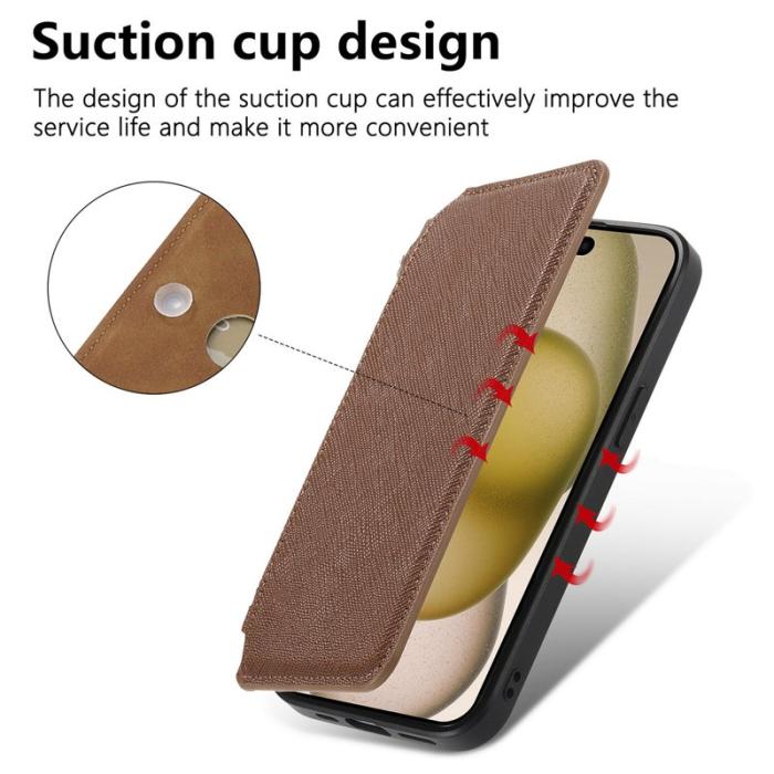 CASENEO - CASENEO iPhone 16e Fodral Äkta läder - Brun