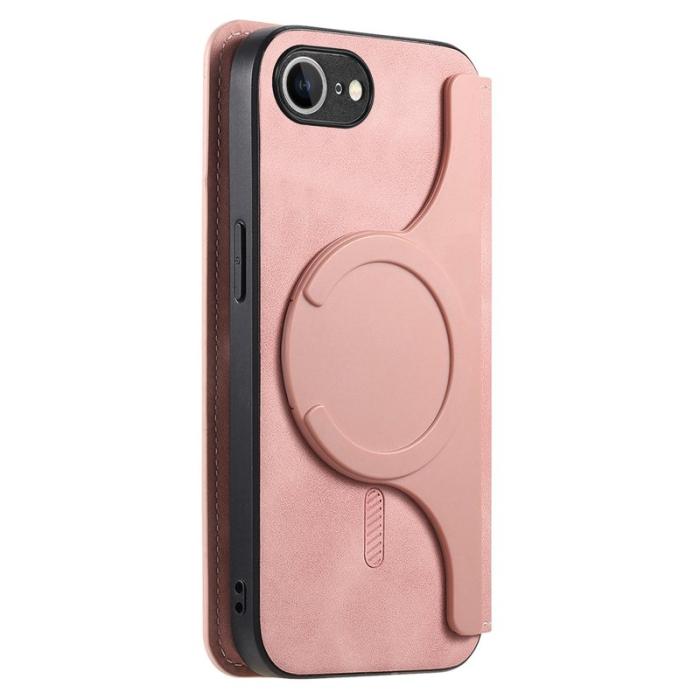CASENEO - CASENEO iPhone 16e Fodral Äkta läder - Detachable - Rosa