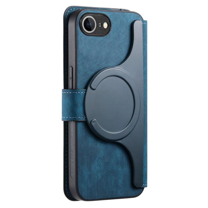 CASENEO - CASENEO iPhone 16e Fodral Äkta läder - Mörkblå