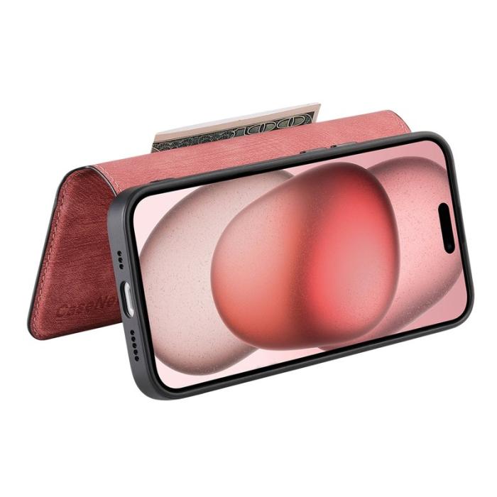 CASENEO - CASENEO iPhone 16e Fodral Äkta läder - Pink