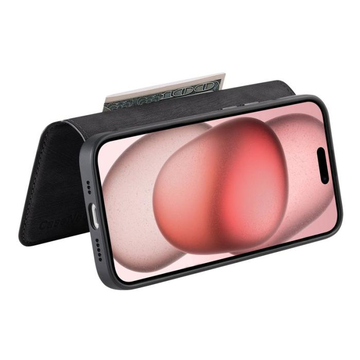 CASENEO - CASENEO iPhone 16e Fodral Äkta läder - Svart