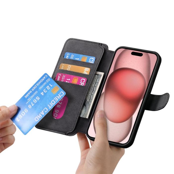 CASENEO - CASENEO iPhone 16e Fodral Äkta läder - Svart