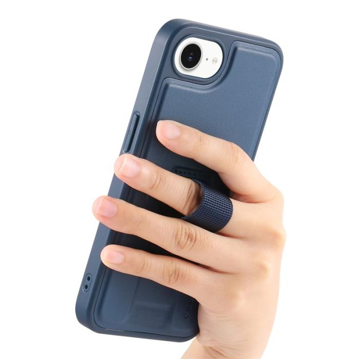 CASENEO - CASENEO iPhone 16e Fodral Magnetiskt PU Läder - Blå