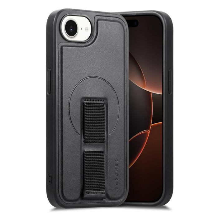 CASENEO - CASENEO iPhone 16e Fodral Magnetiskt PU Läder - Svart