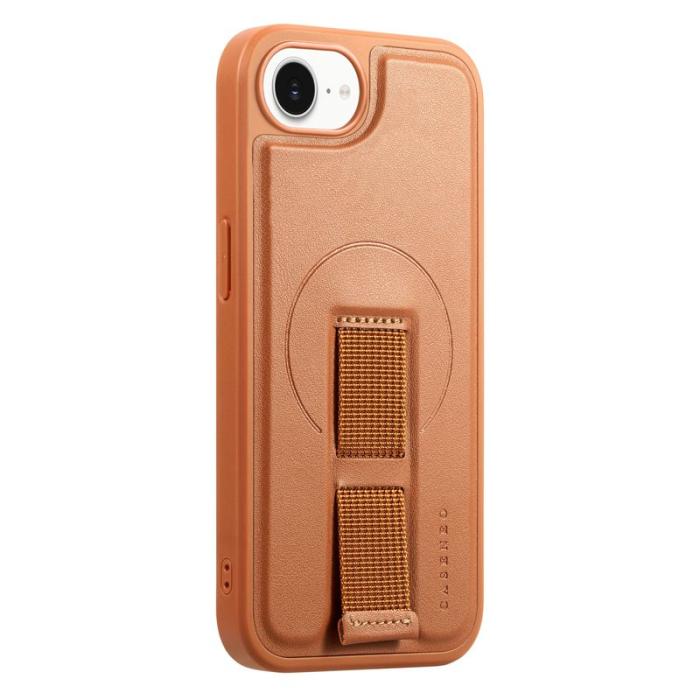 CASENEO - CASENEO iPhone 16e Fodral PU Läder - Chockresistent - Brun