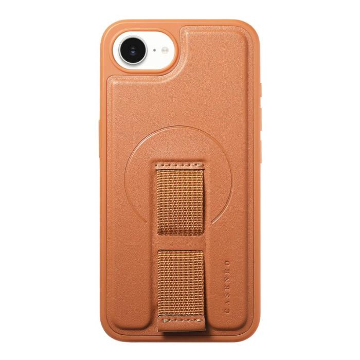 CASENEO - CASENEO iPhone 16e Fodral PU Läder - Chockresistent - Brun